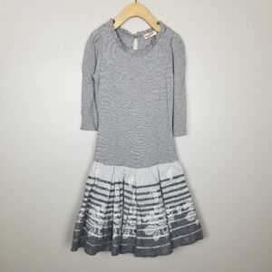 Monnalisa girls dress, size 8. wool and embroidery